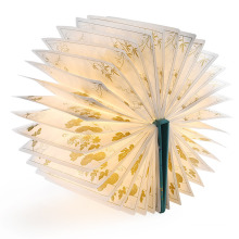 Luminous Portable Folding Book Lamp with 360 Shape Design